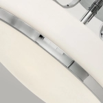 Półplafon Harper – 3 źródła światła – Polerowany chrom HK-HARPER-SFM-CM Elstead Lighting