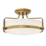 kinkiecik.pl Półplafon Harper – 3 źródła światła – Stary mosiądz HK-HARPER-SFM-HB Elstead Lighting