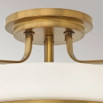 Półplafon Harper – 3 źródła światła – Stary mosiądz HK-HARPER-SFM-HB Elstead Lighting