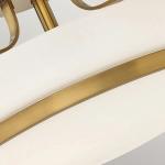Półplafon Harper – 3 źródła światła – Stary mosiądz HK-HARPER-SFM-HB Elstead Lighting
