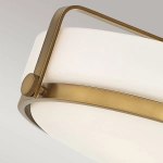 Półplafon Harper – 3 źródła światła – Stary mosiądz HK-HARPER-SFM-HB Elstead Lighting