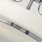 Mały półplafon Harper – 3 źródła światła – Polerowany chrom HK-HARPER-SFS-CM Elstead Lighting