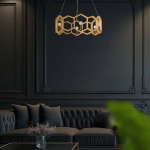 Lampa wisząca Moxie – 6 źródeł światła HK-MOXIE6-P-SSG Elstead Lighting