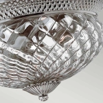 Duży plafon Plantation – 3 źródła światła – Polerowany antyczny nikiel HK-PLANT-F-L-PL Elstead Lighting