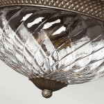 Duży plafon Plantation – 3 źródła światła – Perłowy brąz HK-PLANT-F-L-PZ Elstead Lighting