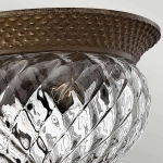 Mały plafon Plantation – 2 źródła światła – Perłowy brąz HK-PLANT-F-S-PZ Elstead Lighting