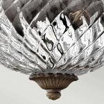 Mały plafon Plantation – 2 źródła światła – Perłowy brąz HK-PLANT-F-S-PZ Elstead Lighting