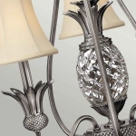 Żyrandol Plantation – 3 źródła światła – Polerowany antyczny nikiel HK-PLANT3-PL Elstead Lighting