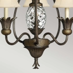 Żyrandol Plantation – 3 źródła światła – Perłowy brąz HK-PLANT3-PZ Elstead Lighting