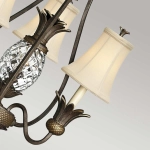 Żyrandol Plantation – 3 źródła światła – Perłowy brąz HK-PLANT3-PZ Elstead Lighting