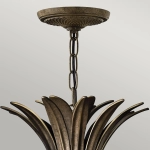 Lampa wisząca Plantation – 4 źródła światła – Perłowy brąz HK-PLANT4-P-PZ Elstead Lighting