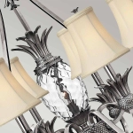 Żyrandol Plantation – 7 źródeł światła – Polerowany antyczny nikiel HK-PLANT7-PL Elstead Lighting
