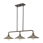 kinkiecik.pl Podłużna lampa wisząca Rigby – 3 źródła światła HK-RIGBY-ISLE-KZ Elstead Lighting