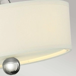 Półplafon Zelda – 3 źródła światła – Polerowany nikiel HK-ZELDA-SF-PN Elstead Lighting