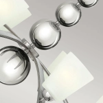 Żyrandol Zelda – 8 źródeł światła – Polerowany nikiel HK-ZELDA8-PN Elstead Lighting