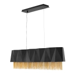 Lampa wisząca Zuma – 6 źródeł światła – Satynowa czerń / Złoty HK-ZUMA-ISLE-SBG Elstead Lighting
