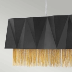 Lampa wisząca Zuma – 6 źródeł światła – Satynowa czerń / Złoty HK-ZUMA-ISLE-SBG Elstead Lighting