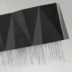 Lampa wisząca Zuma – 6 źródeł światła – Satynowa czerń / Srebrny HK-ZUMA-ISLE-SBS Elstead Lighting