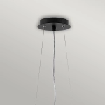 Lampa wisząca Zuma – 6 źródeł światła – Satynowa czerń / Srebrny HK-ZUMA6-SBS Elstead Lighting