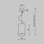 Lampa wisząca Efir P089PL-25W3K-W 25W-3000K Maytoni - zdjęcie dodatkowe 5