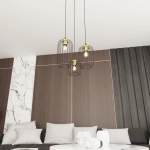 Lampa wisząca VANDER 3PREM BL GOLD 1364/3PREM EMIBIG Lighting