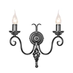kinkiecik.pl Kinkiet Harlech – 2 źródła światła – Czarny HR2A-BLACK Elstead Lighting