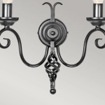 Kinkiet Harlech – 2 źródła światła – Czarny HR2A-BLACK Elstead Lighting
