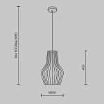 Lampa wisząca Roots MOD191PL-01W1 Maytoni - zdjęcie dodatkowe 5