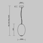 Lampa wisząca Bruma MOD397PL-L19CH2.7K Maytoni - zdjęcie dodatkowe 5