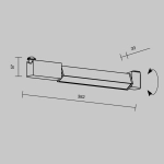Lampa szynowa Basis Rot Unity 3000K 12W 110° TR104-1-12W3K-B-DE Maytoni - zdjęcie dodatkowe 5
