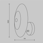 Kinkiet Wall Lamp Aster MOD007WL-01G Maytoni - zdjęcie dodatkowe 6