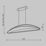Lampa wisząca Breeze MOD281PL-L34BS3K Maytoni - zdjęcie dodatkowe 5