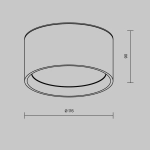 Lampa sufitowa Hydra C090CL-15W3K-B Maytoni - zdjęcie dodatkowe 5