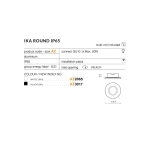 Oprawa stropowa IKA ROUND IP65 AZ4232 AZZARDO