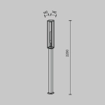 Lampa stojąca Oświetlenie krajobrazu Cell O452FL-01GF3 Maytoni - zdjęcie dodatkowe 5