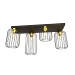 Lampa sufitowa BARN 4 BL GOLD 1366/4 EMIBIG Lighting - zdjęcie produktu