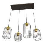 Lampa wisząca VANDER 4 BL GOLD 1364/4 EMIBIG Lighting