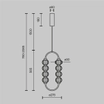 Lampa wisząca Amulet MOD555PL-L11G3K Maytoni - zdjęcie dodatkowe 5