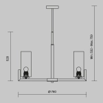 Lampa wisząca Fortano MOD089PL-08BS Maytoni - zdjęcie dodatkowe 8