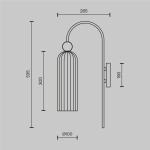 Kinkiet Wall Lamp Antic MOD302WL-01CG Maytoni - zdjęcie dodatkowe 3