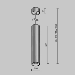 Lampa wisząca Calipso P106PL-01-GU10-B Maytoni - zdjęcie dodatkowe 8