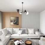 Żyrandol HERMES 4 BLACK 1347/4 EMIBIG Lighting