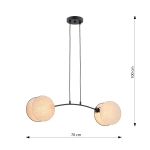 Lampa wisząca MOTIF 2 NATURAL 1328/2 EMIBIG Lighting