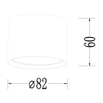 Kendal Oprawa natynkowa 1 x GX53 czarna LP-6331/1SM GX53 BK LIGHT PRESTIGE