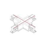 Łącznik krzyżowy czarny CTLS POWER X CONNECTOR BLACK 8702 Nowodvorski - zdjęcie dodatkowe 2