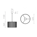 kinkiecik.pl AINO 40 wisząca szara chrom 230V E27 28W R13275 Rendl light studio