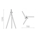 kinkiecik.pl AMBITUS stojak podłogowy 230V E27 28W R13304 Rendl light studio