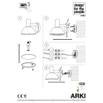 kinkiecik.pl Industrialny kinkiet zewnętrzny Arki - stal ocynkowana 75181031