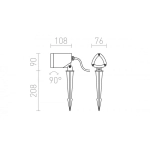 kinkiecik.pl COSMO na klinie antracyt 230V LED 10W 24° IP54 3000K R12580 Rendl light studio