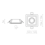kinkiecik.pl DINO SQ GU10 kierunkowa gipsowa 230V GU10 35W R12038 Rendl light studio